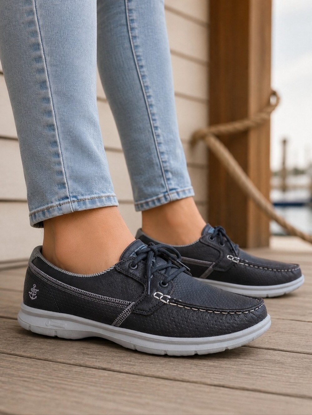 Skechers Go Step Shore Coastal Minimalist Goga Max Comfort Boat Shoes 7M